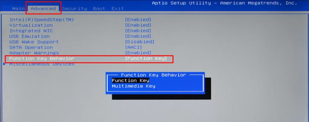 BIOS Setting is Efficient Way To Turn Off Your Gateway Laptop Fn Lock